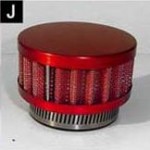 Filtre � air Racing rouge Fourni avec adaptateur pour carbu standard 